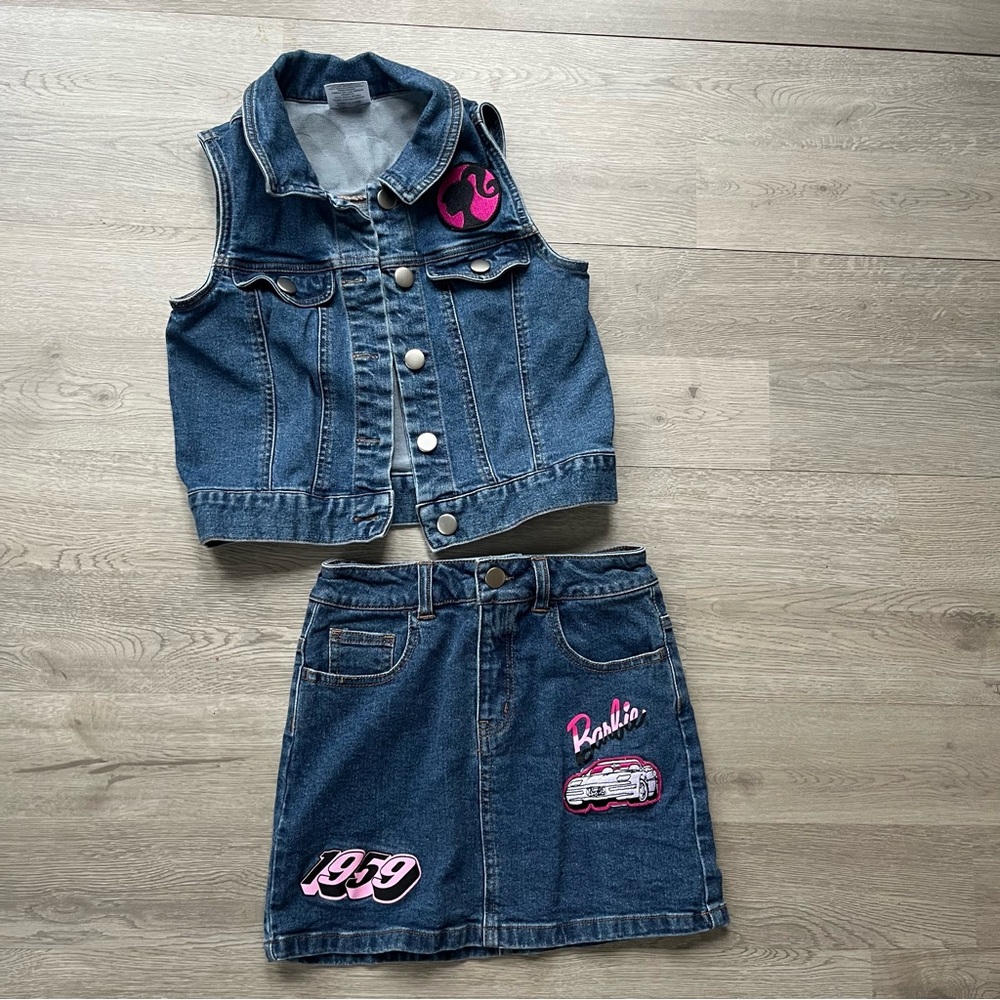 Barbie Girls Denim Skirt and Vest Set (7/8)